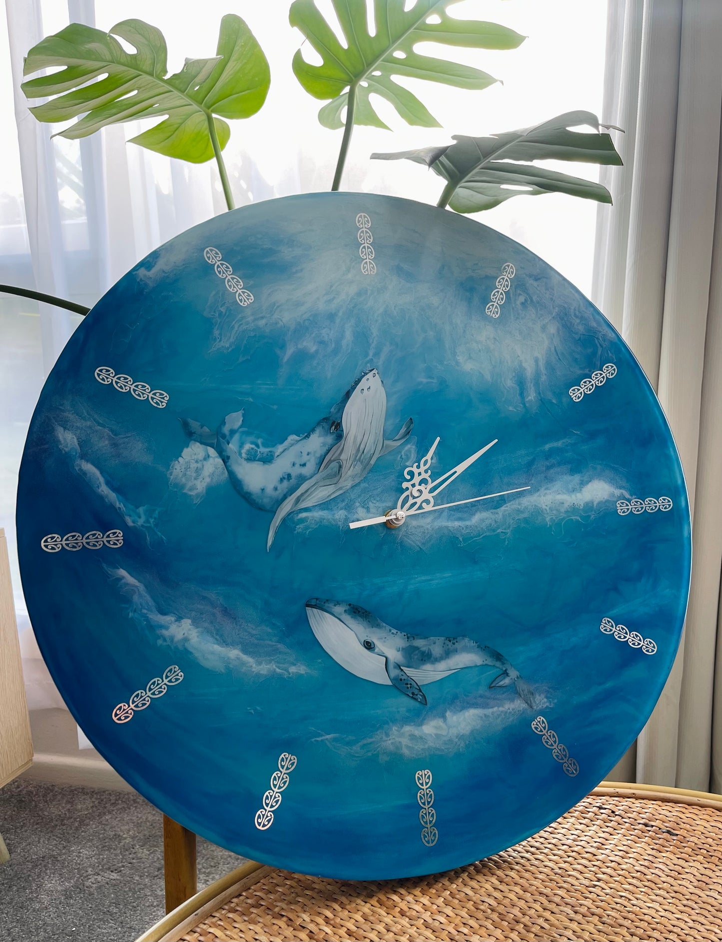 Ocean Whale Wall Clock