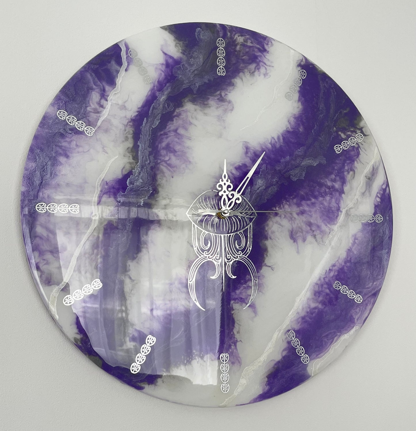 Wairua Inspired Moko Kauae Wall Clock