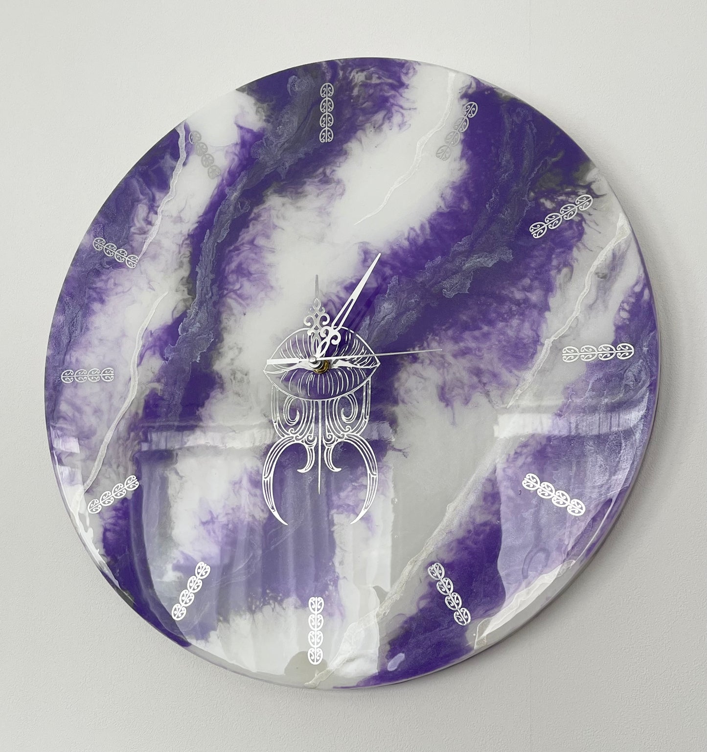 Wairua Inspired Moko Kauae Wall Clock