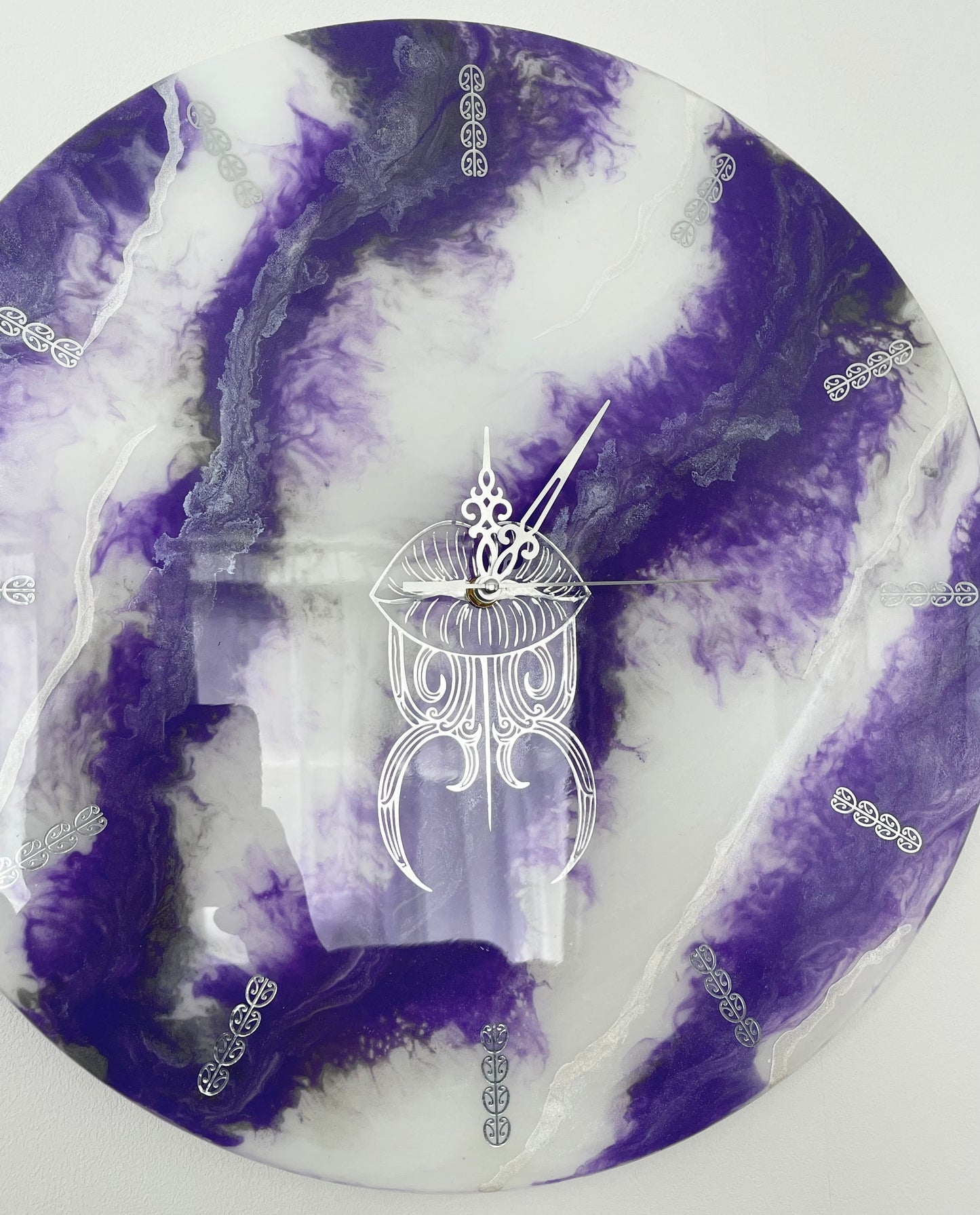 Wairua Inspired Moko Kauae Wall Clock