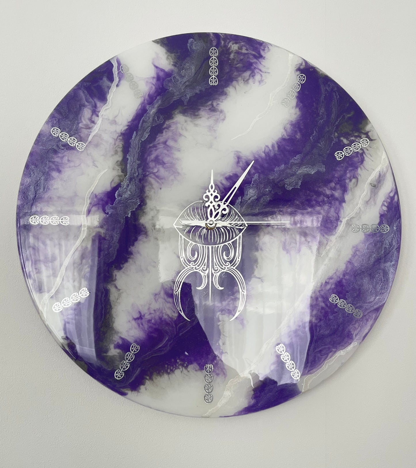 Wairua Inspired Moko Kauae Wall Clock