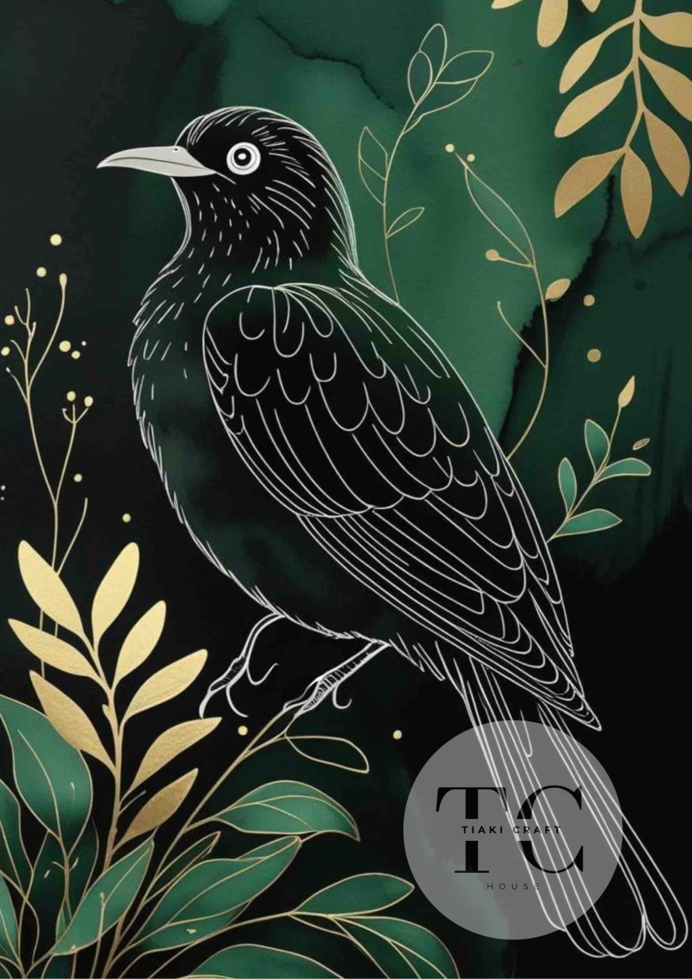 Tūī & Pīwakawaka 3 Piece Fine Art Print Set