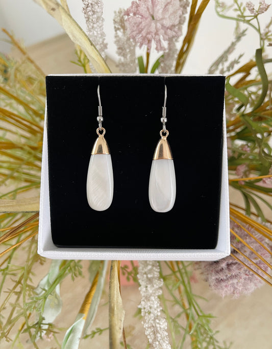 Natural Shell Drop Earrings