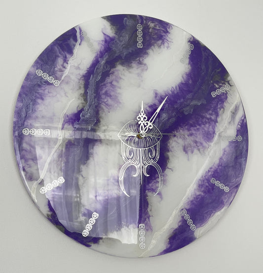 Wairua Inspired Moko Kauae Wall Clock