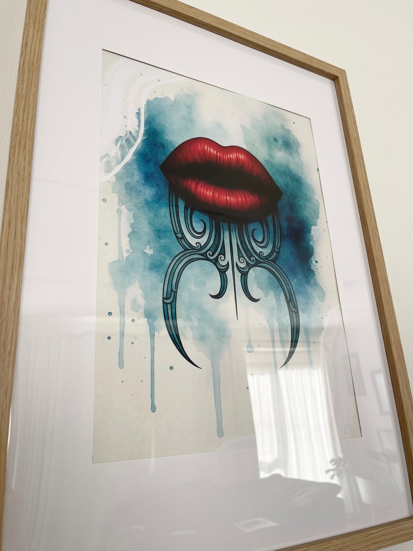 Paua Moko Kauae Fine Art Print