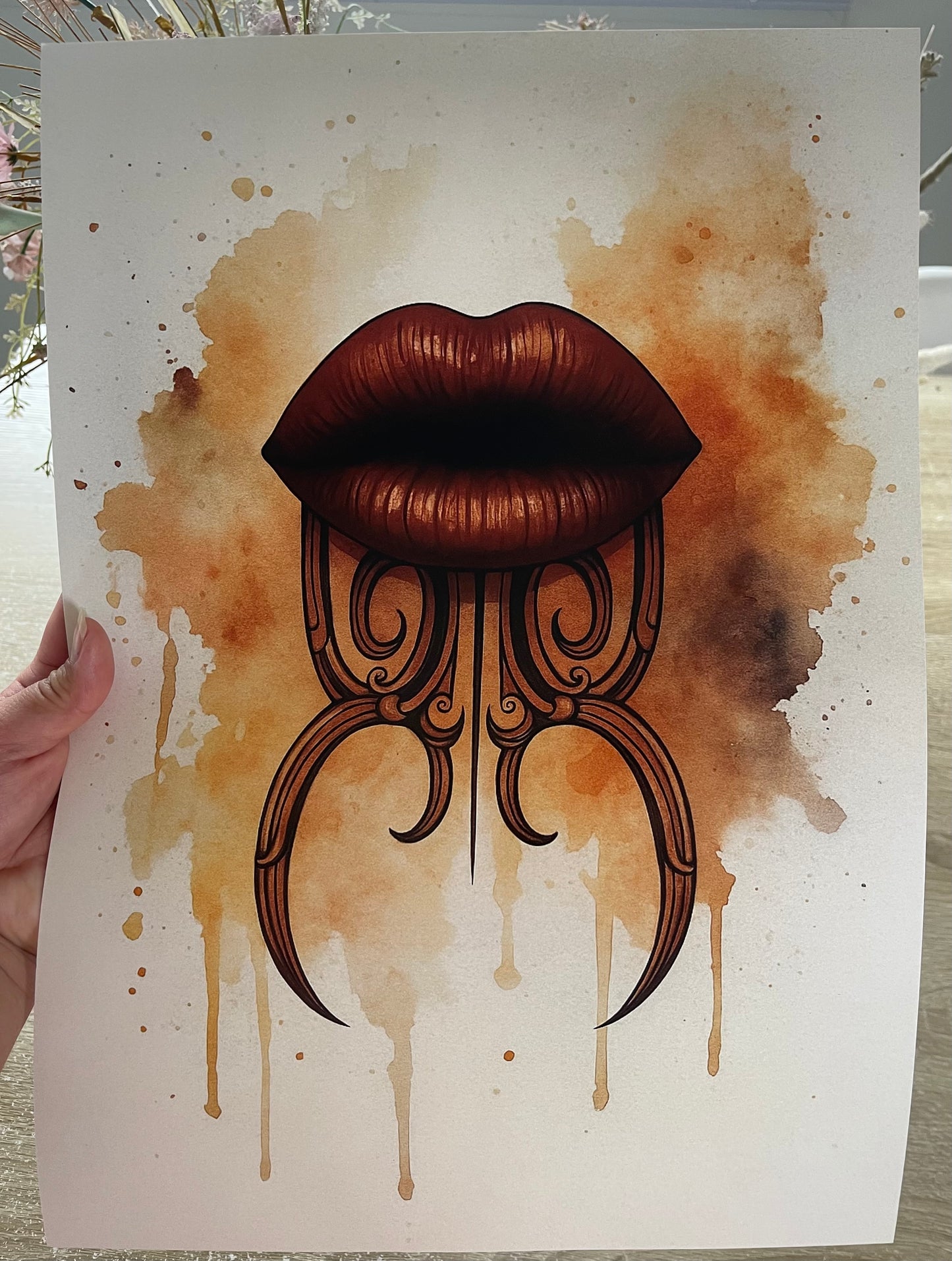 Moko Kauae Fine Art Print