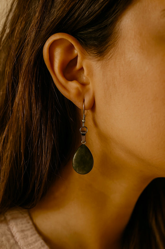 Greenstone Drop Earrings