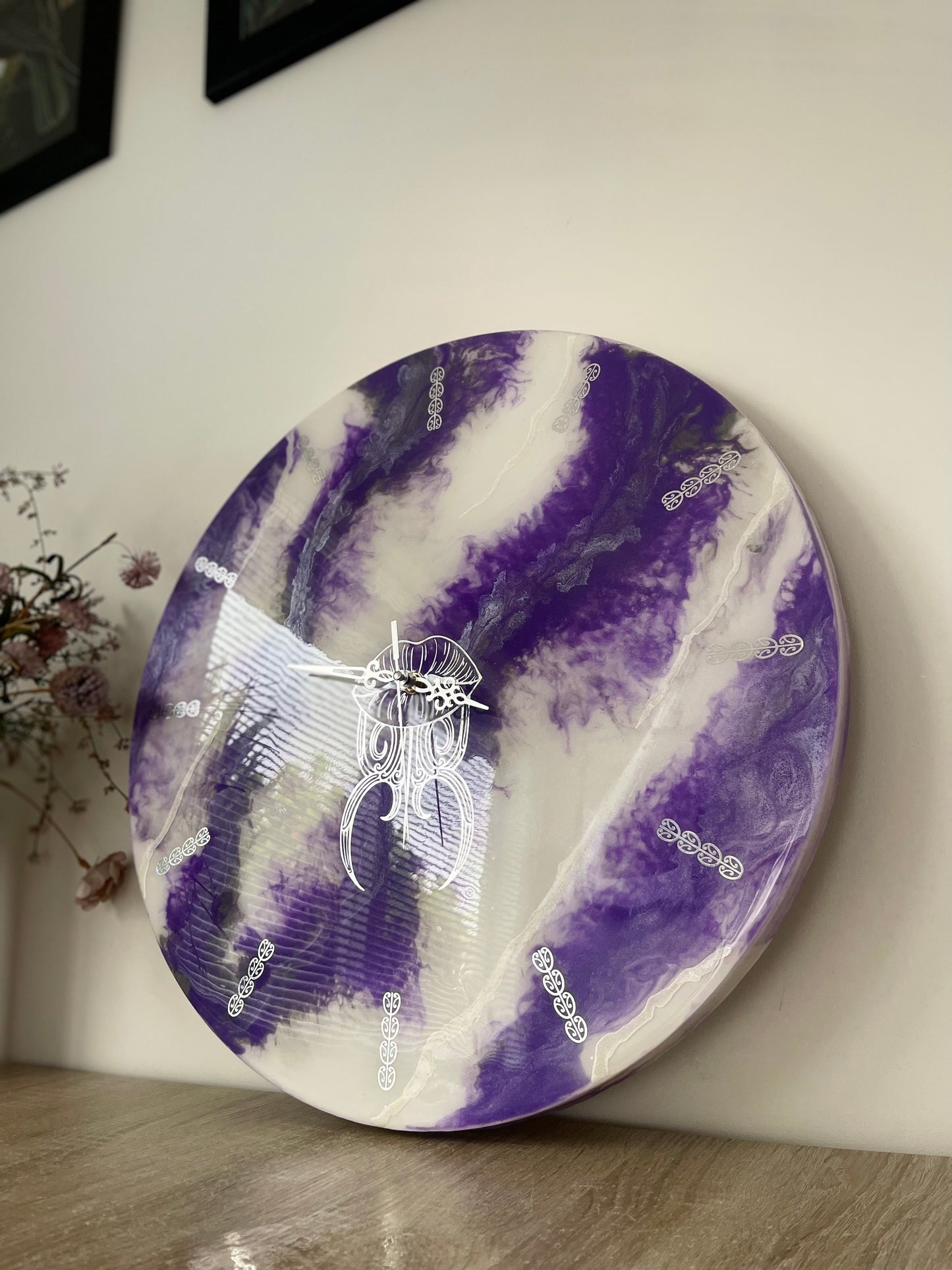 Wairua Inspired Moko Kauae Wall Clock