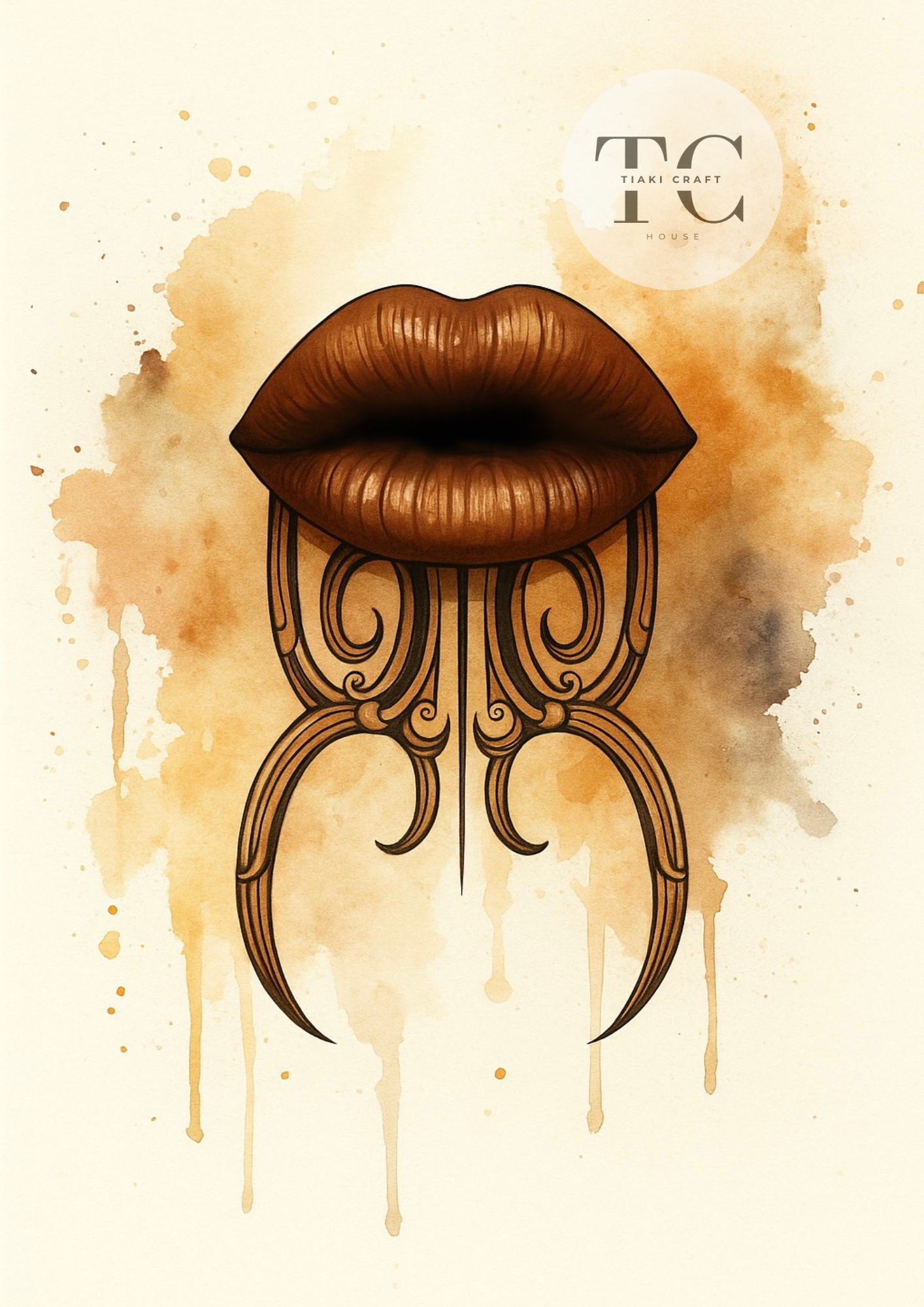 Moko Kauae Fine Art Print