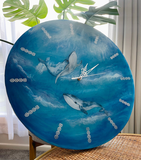 Ocean Whale Wall Clock