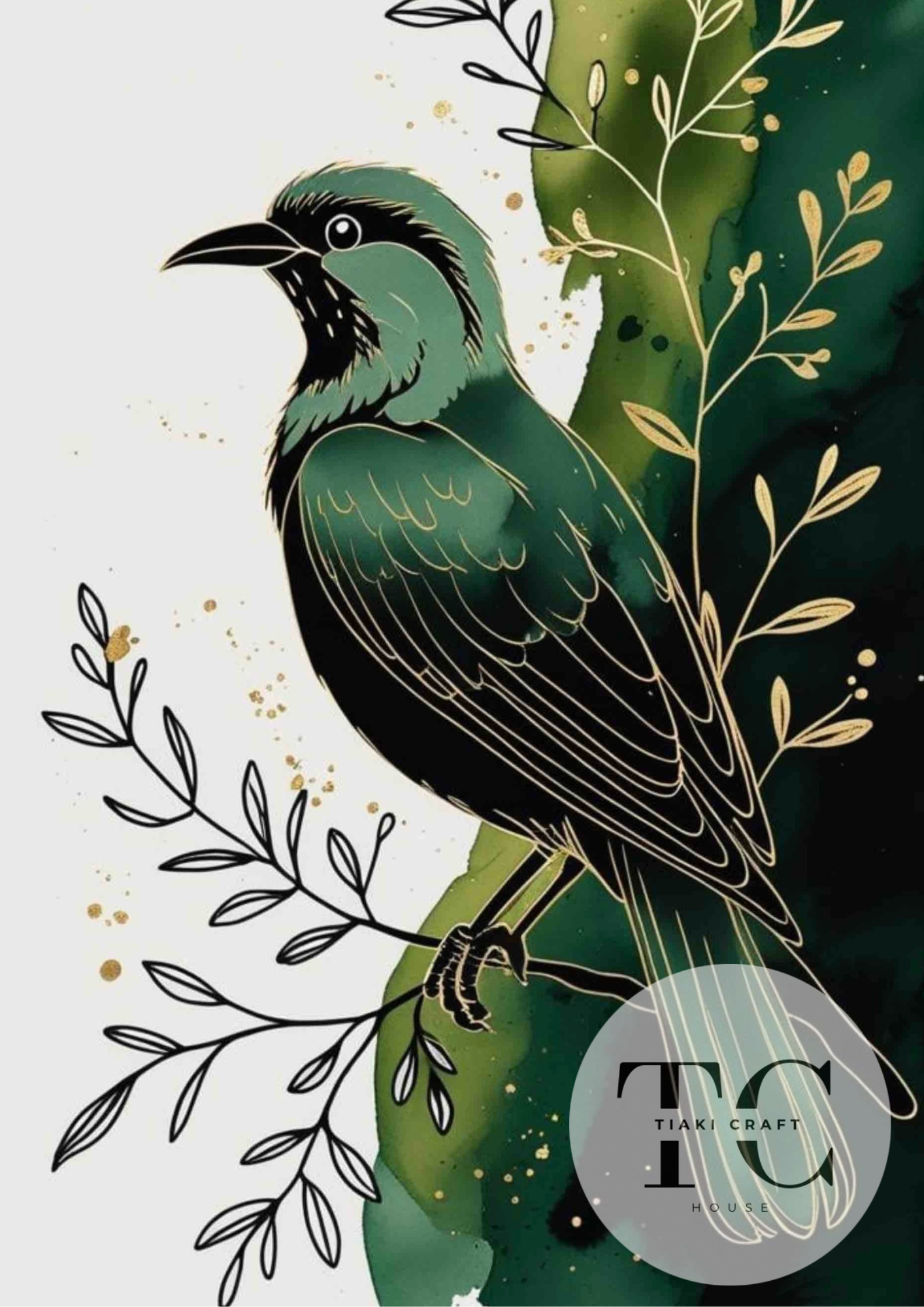 Tūī & Pīwakawaka 3 Piece Fine Art Print Set